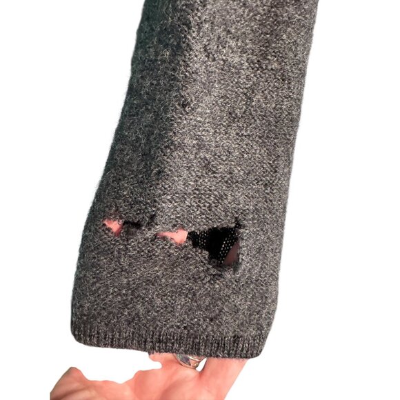 Karen Scott Womens Pure Wool Cardigan Jacket Made In Australia Button Front Dark - Picture 6 of 13